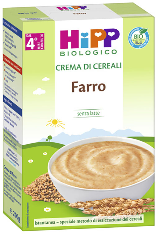 HIPP BIO CREMA CEREALI FARRO 200 G - Farmaciapacini.it