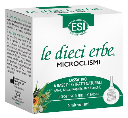 ESI LE DIECI ERBE MICROCLISMI 6 PEZZI - Farmaciapacini.it