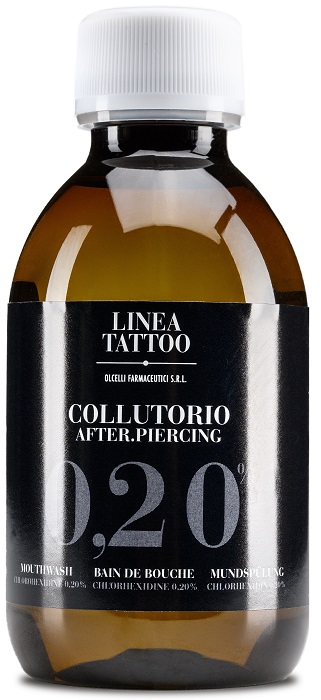 TATTOO COLLUTORIO AFTER PIERCING 0,20% CLOREXIDINA 200 ML - Farmaciapacini.it