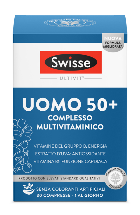 SWISSE MULTIVITAMINICO UOMO 50+ 30 COMPRESSE - Farmaciapacini.it