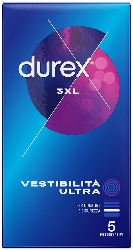 PRESERVATIVO DUREX 3XL VESTIBILITA' ULTRA 5 PEZZI - Farmaciapacini.it