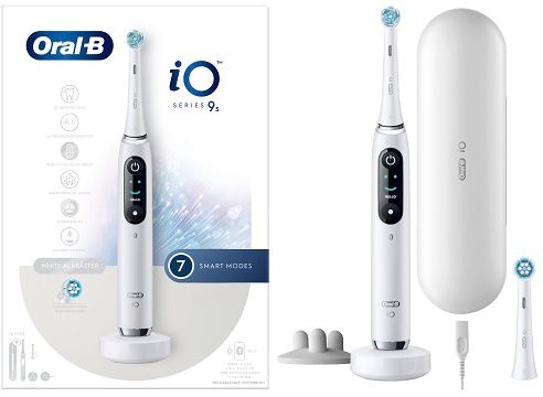 ORAL-B IO 9 WHITE SPAZZOLINO ELETTRICO + 2 REFILL TESTINE CON CUSTODIA DA VIAGGIO - Farmaciapacini.it