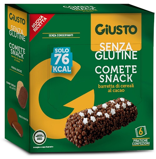 GIUSTO SENZA GLUTINE COMETE SNACK 120 G - Farmaciapacini.it