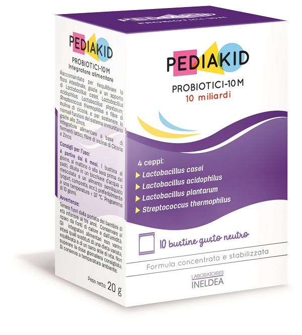 PEDIAKID PROBIOTICI 10M 10 BUSTINE - Farmaciapacini.it