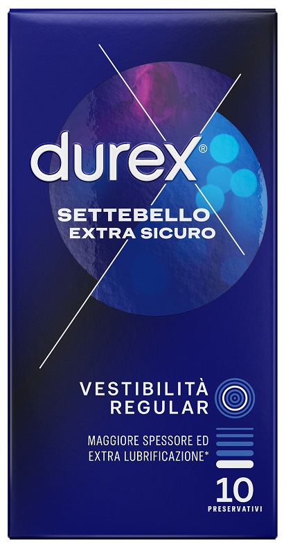 PROFILATTICO DUREX SETTEBELLO EXTRA SICURO 10 PEZZI - Farmaciapacini.it