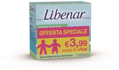 SOLUZIONE ISOTONICA LIBENAR 15 FLACONCINI DA 5 ML TAGLIO PREZZO - Farmaciapacini.it