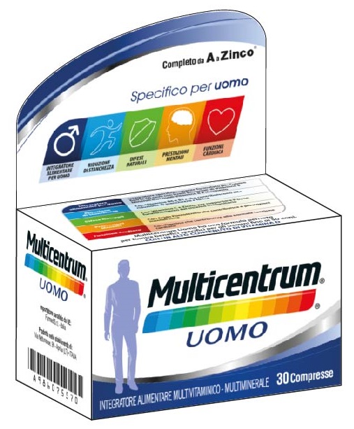 MULTICENTRUM UOMO 30 COMPRESSE - Farmaciapacini.it