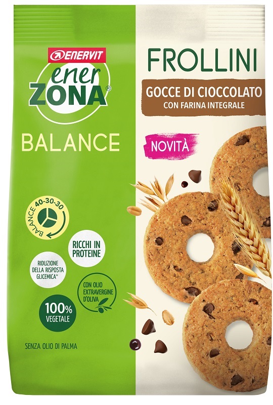 ENERZONA FROLLINI INTEGRALE GOCCE CIOCCOLATO 250 G - Farmaciapacini.it