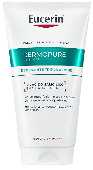 EUCERIN DERMOPURIFYER GEL DETERGENTE TRIPLA AZIONE 150 ML - Farmaciapacini.it