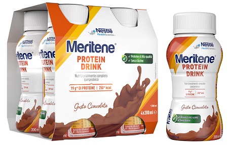 MERITENE DRINK CIOCCOLATO 4 PEZZI DA 200 ML - Farmaciapacini.it