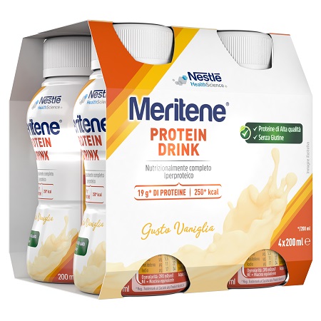 MERITENE DRINK VANIGLIA 4 PEZZI DA 200 ML - Farmaciapacini.it