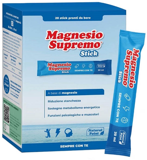 MAGNESIO SUPREMO 20 STICK DA 20 ML - Farmaciapacini.it