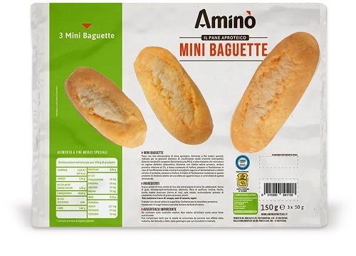 AMINO' MINI BAGUETTE 3 PEZZI DA 50 G - Farmaciapacini.it