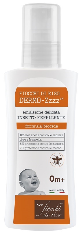 FIOCCHI DI RISO DERMO ZZZZ EMULSIONE DELICATA REPELLENTE 0 MESI + 100 ML - Farmaciapacini.it
