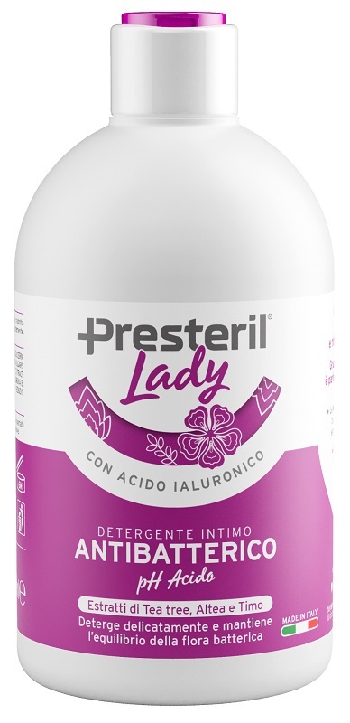LADY PRESTERIL  DETERGENTE INTIMO ANTIBATTERICO/PH ACIDO 250 ML - Farmaciapacini.it
