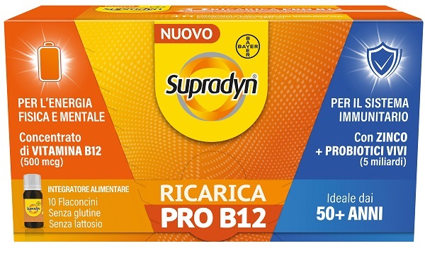 SUPRADYN RICARICA PRO B12 10 FLACONCINI - Farmaciapacini.it