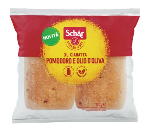 SCHAR XL CIABATTA POMODORI E OLIO D'OLIVA 2 PEZZI X 85 G - Farmaciapacini.it